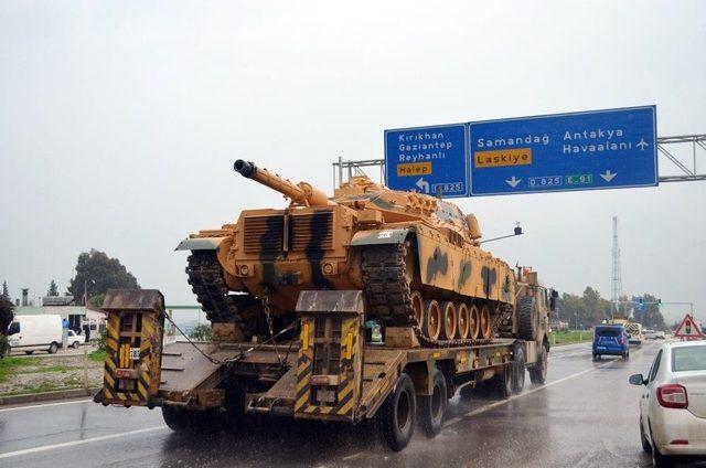 Afrin İçin Tank Sevkiyatları Sürüyor