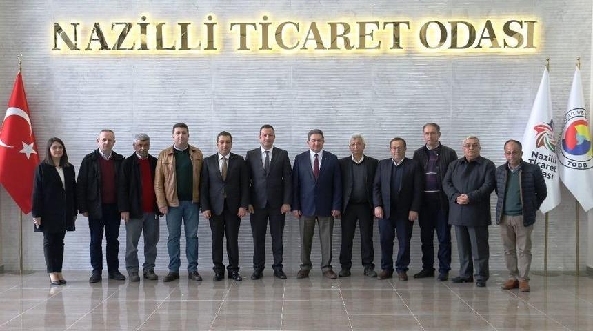 Aydın Ticaret Borsası&rsquo;ndan Nazilli Ticaret Odası&rsquo;na Ziyaret