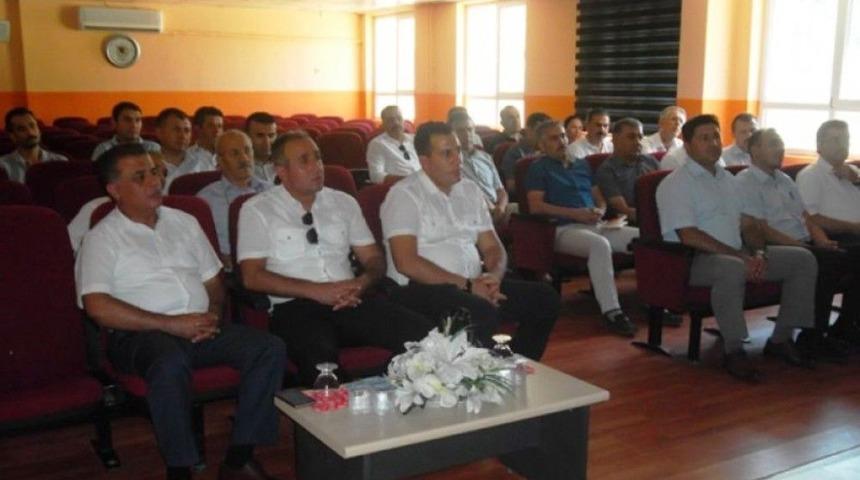 Çandıroğlu, Bozdoğan’da Okul Müdürleri İle Bir Araya Geldi