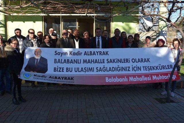 Tekirdağ Büyükşehir Belediyesinden Ulaşım Hizmeti