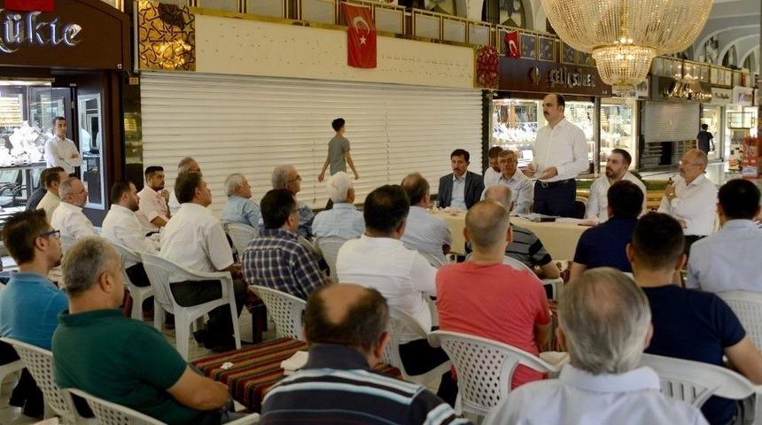 Başkan Altay, Şehir İstişarelerinde Sarraflarla Buluştu