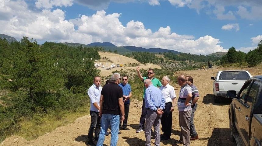 Ceylan Ve &Uuml;rkmezer, Cam Teras &Ccedil;evre Yolu &Ccedil;alışmalarında İnceleme Yaptı