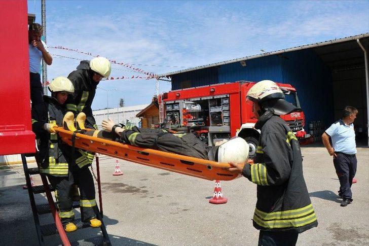 Kadın İtfaiyecilerden Aksiyon Filmlerini Aratmayan Tatbikat G5