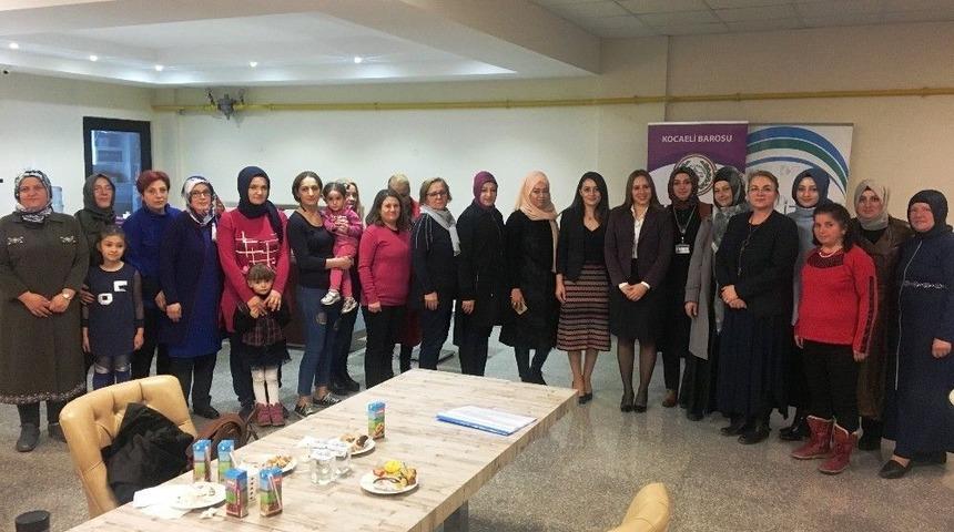 İzmit&rsquo;te Kadınlara Kadın Hakları Ve Sağlık Eğitimleri Verildi