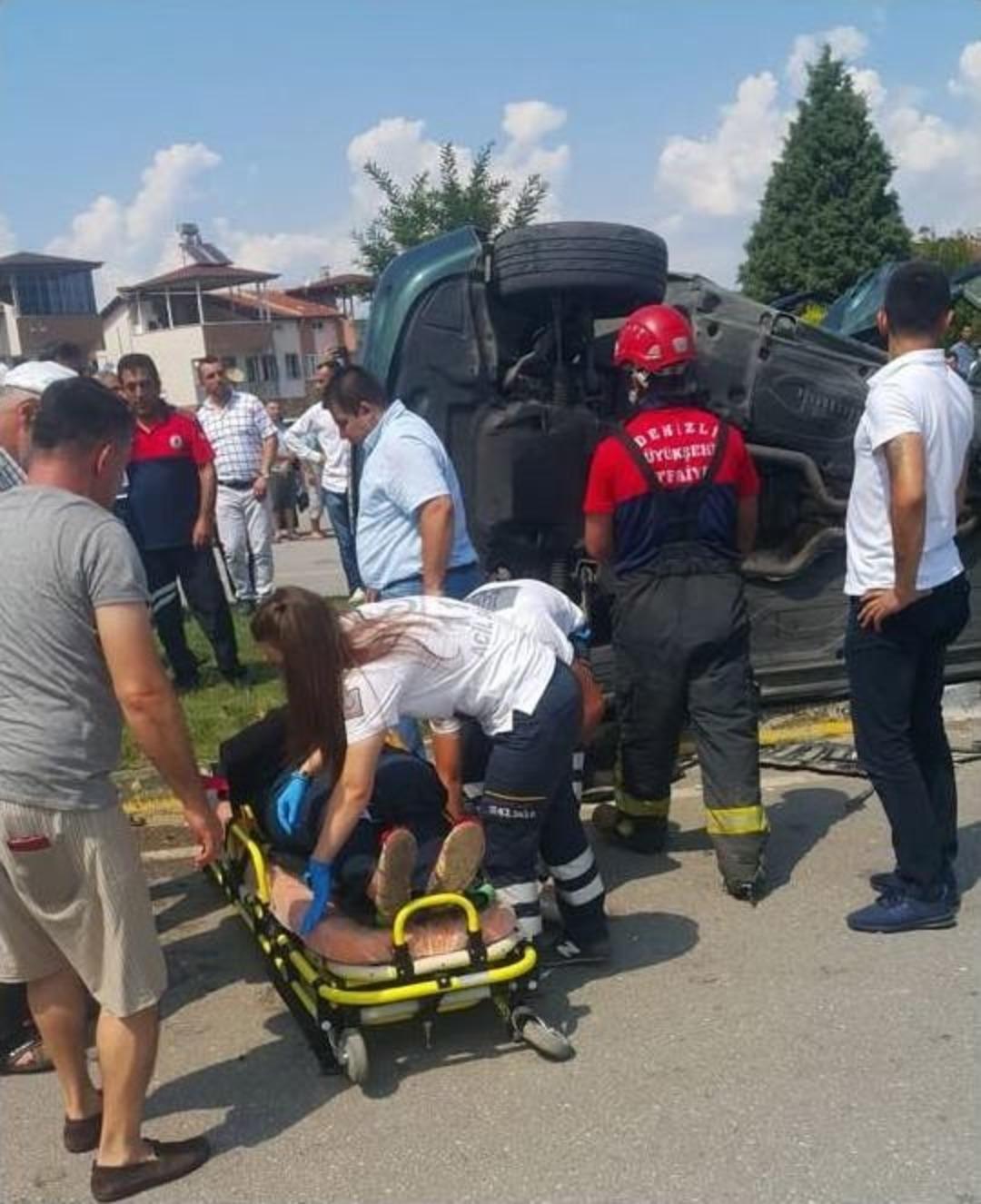 Denizli&rsquo;de Trafik Kazası: 1 &Ouml;l&uuml;, 3 Yaralı