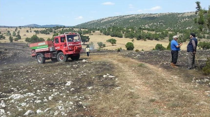 Dodurga’da Arazi Yangını