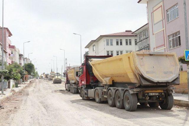 Çamlıtepe’de Asfalt İçin Çalışma Başlatıldı