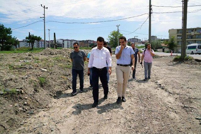 Çorluda Fatih Caddesi’ndeki Çalışmalar Devam Ediyor