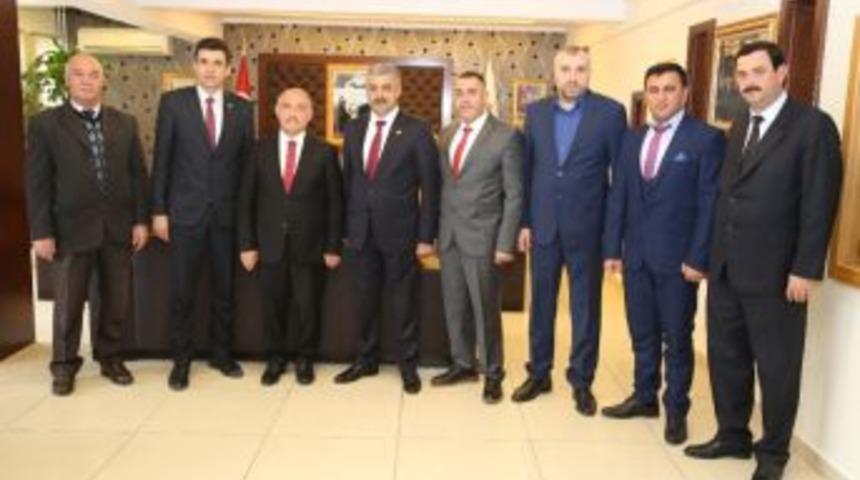 Niğde Şof&ouml;rler Odasından Belediye Başkanı &Ouml;zkan&rsquo;a Ziyaret