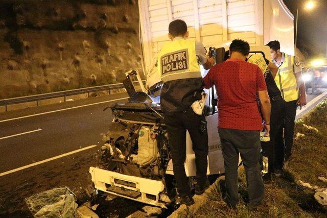 Bolu’da, Trafik Kazası: 1 Yaralı