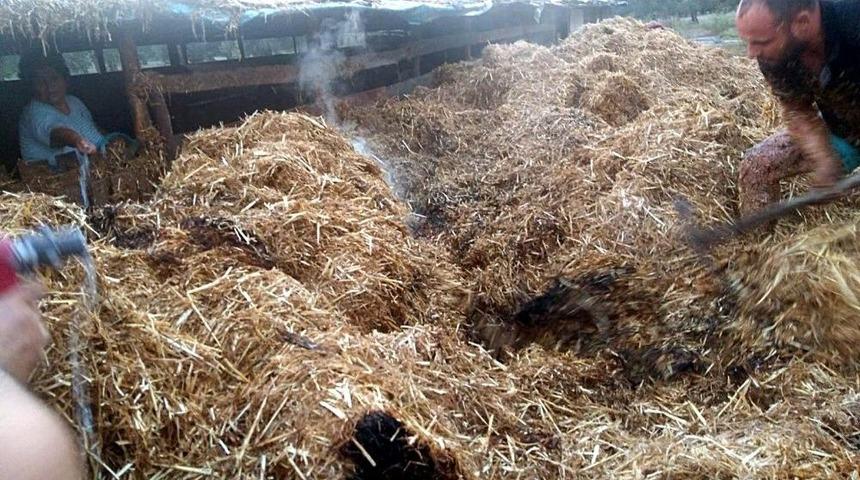 Edremit&rsquo;te Korkutan Samanlık Yangını