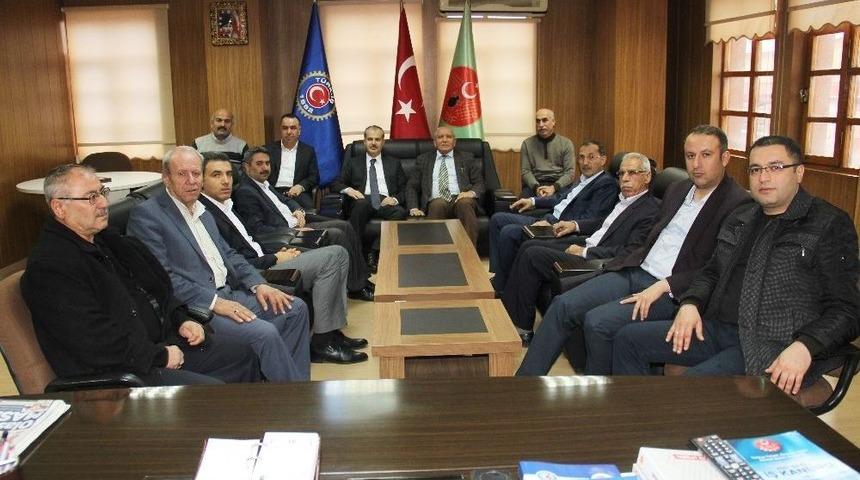 Ak Parti Heyeti Teksif Y&ouml;netimiyle Bir Araya Geldi