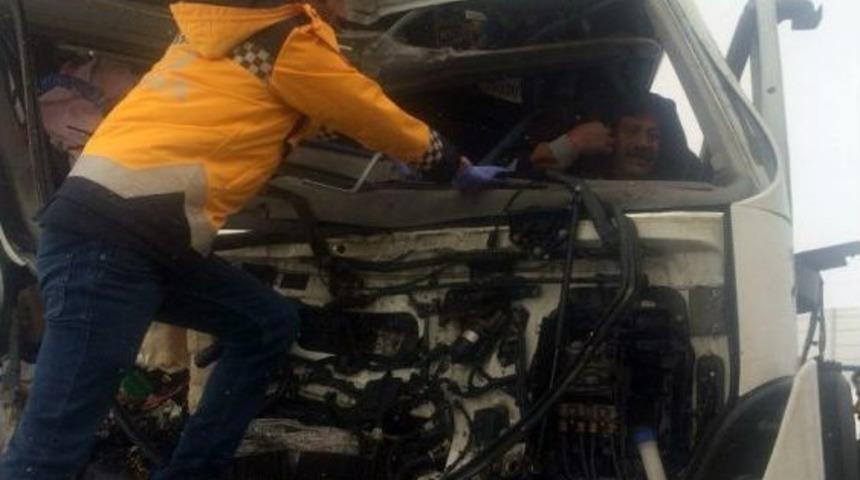 Ağrı&rsquo;da Trafik Kazası: 1 Yaralı