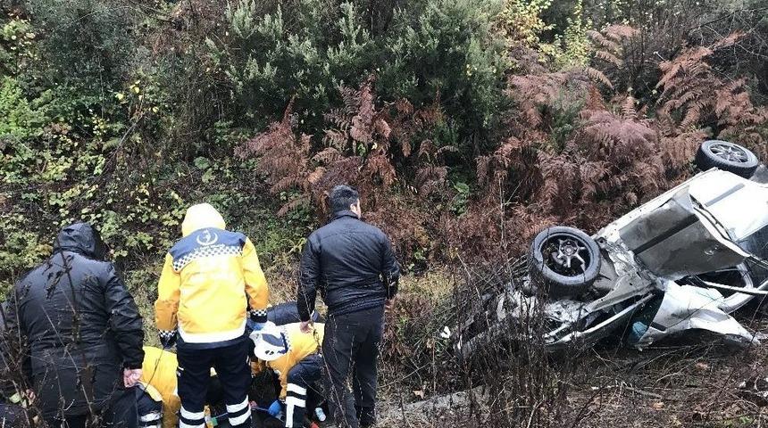 Alaplı-ak&ccedil;akoca Yolunda Trafik Kazası: 2 Yaralı