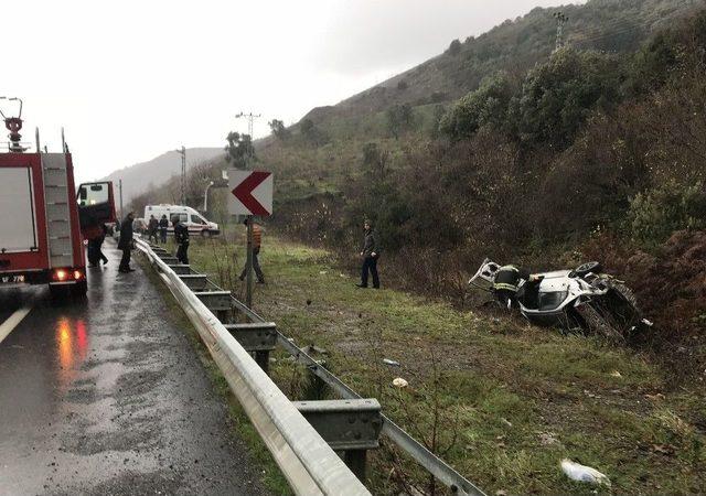 Alaplı-ak&ccedil;akoca Yolunda Trafik Kazası: 2 Yaralı 2