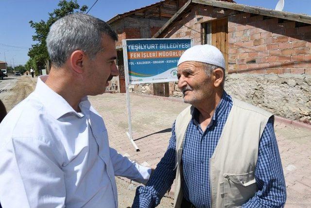 Çınar, Mahallelerdeki Yol Yenileme Çalışmalarını İnceledi