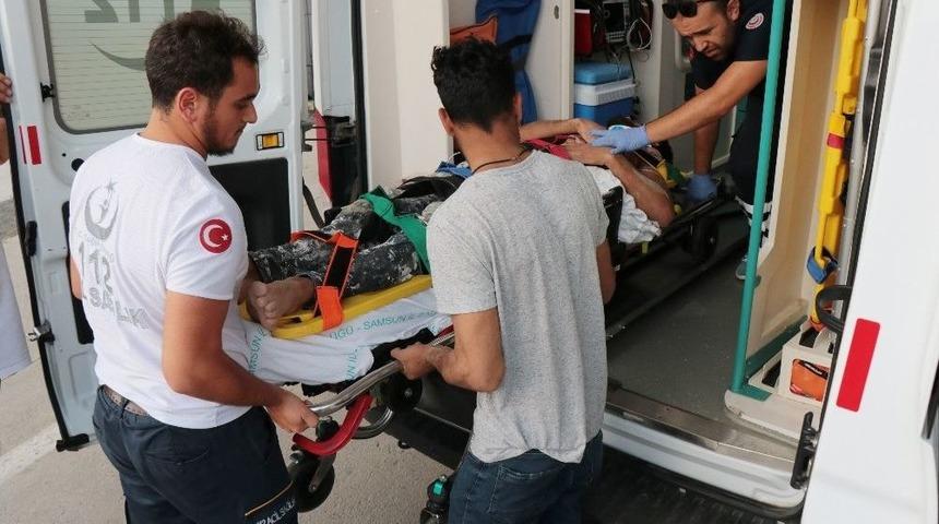 Samsun&rsquo;da İnşaattan D&uuml;şen İş&ccedil;i Ağır Yaralandı