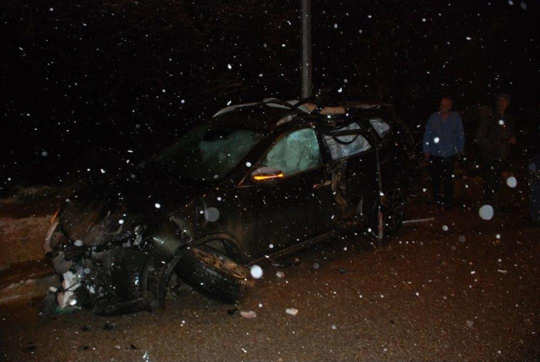 Cip Evin Duvarına &Ccedil;arptı: 1 Yaralı