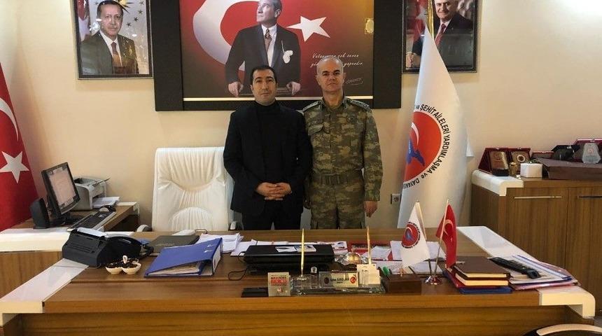 6. Hudut Alay Komutanı Yenilmez&rsquo;den Başkan Kahraman&rsquo;a Ziyaret