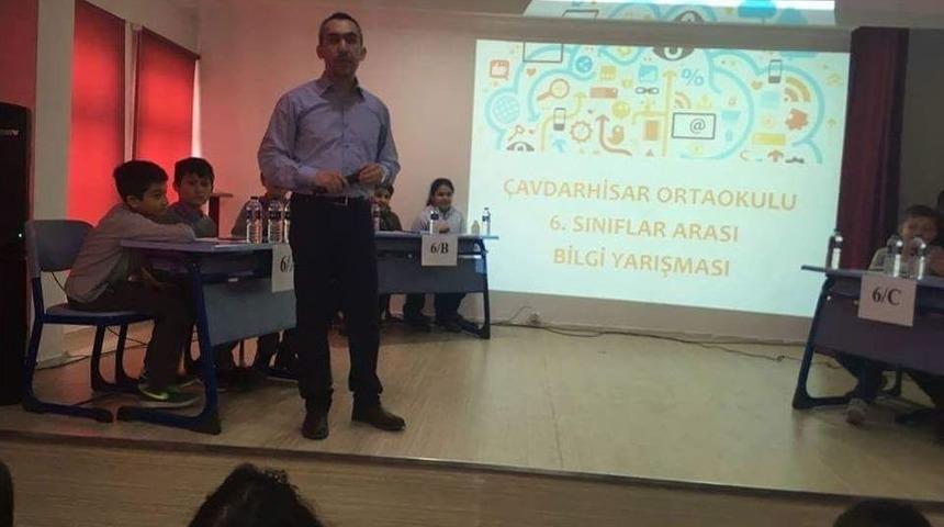 &Ccedil;avdarhisar Ortaokulu&rsquo;nda D&ouml;nem Sonu Bilgi Yarışması