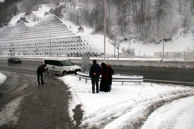 Bolu Dağı’nda Kar Yağışı Durdu, Trafik Normale Döndü