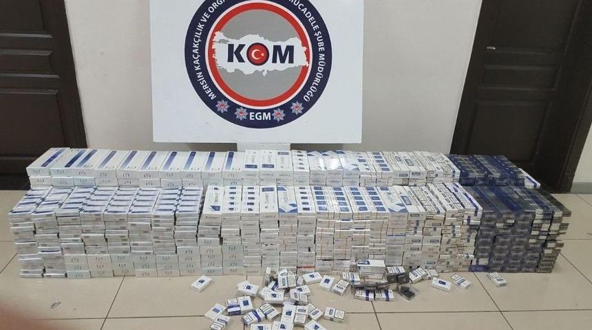 Mersin&rsquo;de 5 Bin 250 Paket Ka&ccedil;ak Sigara Ele Ge&ccedil;irildi