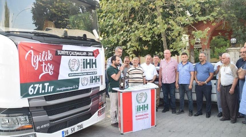 53. Yardım Tır&rsquo;ı Dualarla Uğurlandı