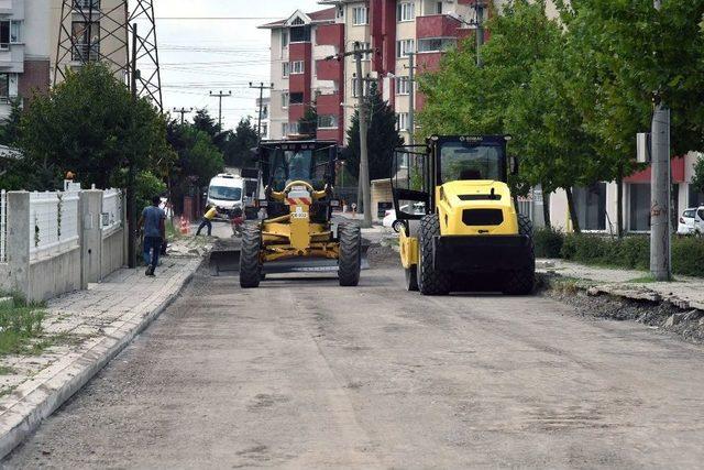 Çorlu’da Asfaltlama Çalışmaları