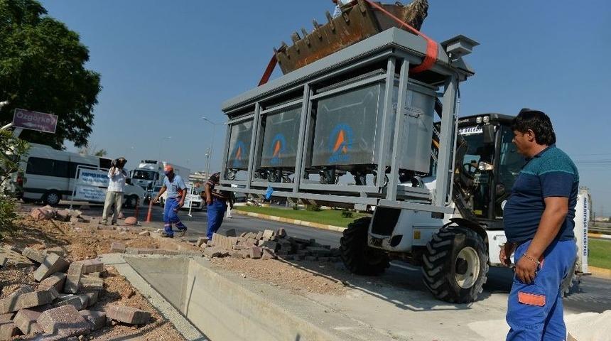 Yenig&ouml;l Mahallesi&rsquo;ne 12 Yeraltı Konteyner Sistemi