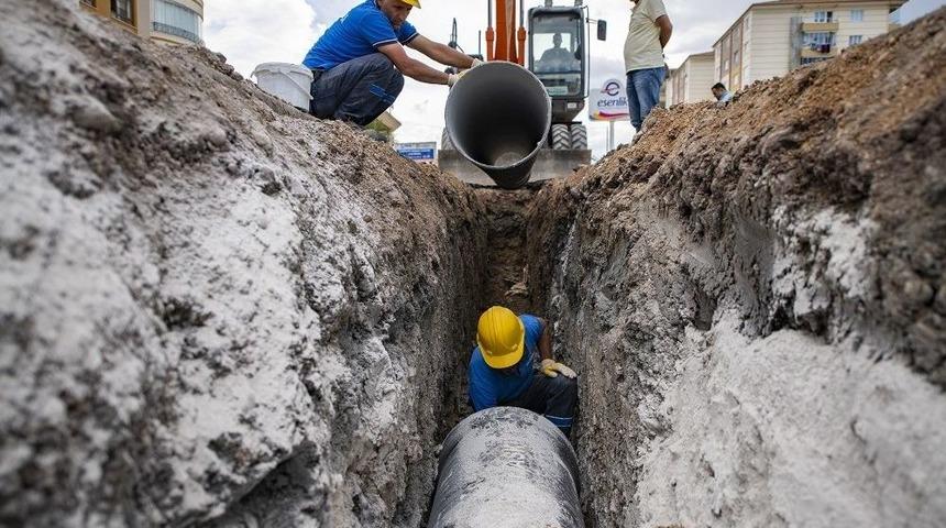 G&ouml;n&uuml;ltaş Caddesinin Altyapısı Yenilendi
