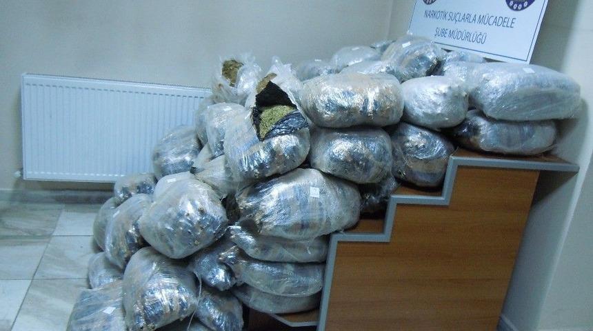 Erzurum&rsquo;da 190 Kilogram Esrar Ele Ge&ccedil;irildi