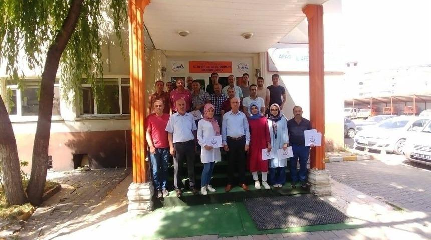 Afad Çalışanlarına İlkyardım Eğitimi Verildi