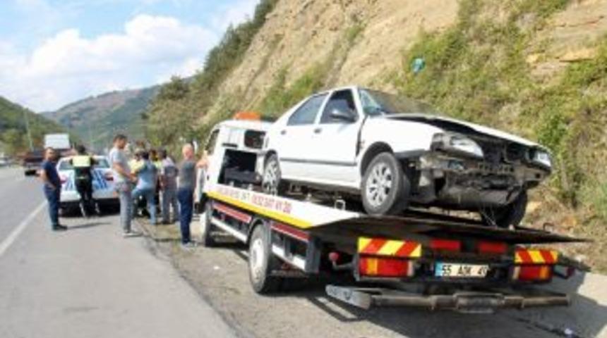 Samsun&rsquo;da Trafik Kazası: 3 Yaralı