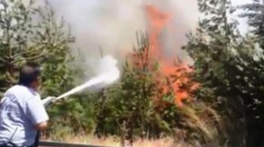 Kahramanmaraş-gaziantep Sınırında Çıkan Çifte Orman Yangını Korkuttu