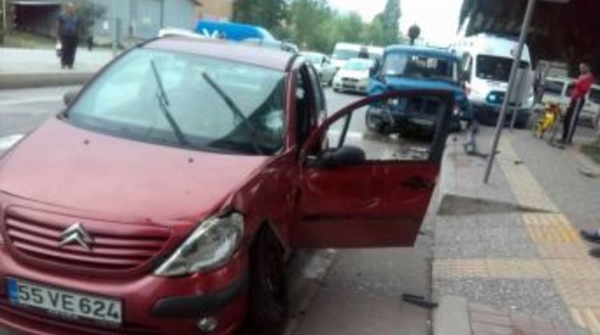 Samsun&rsquo;da Trafik Kazası: 1 Yaralı