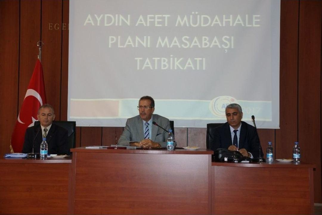 Aydın&rsquo;da Masabaşı Tatbikatı Yapıldı