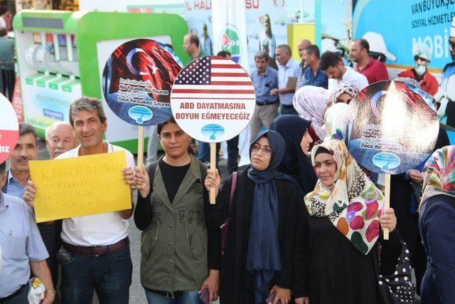 Abd’nin Ekonomik Baskıları Van’da Protesto Edildi