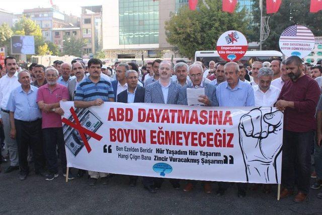 Abd’nin Ekonomik Baskıları Van’da Protesto Edildi