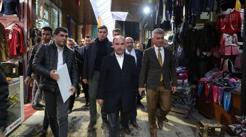 Vali Mehmet Aktaş Esnaf Ziyaretinde Bulundu