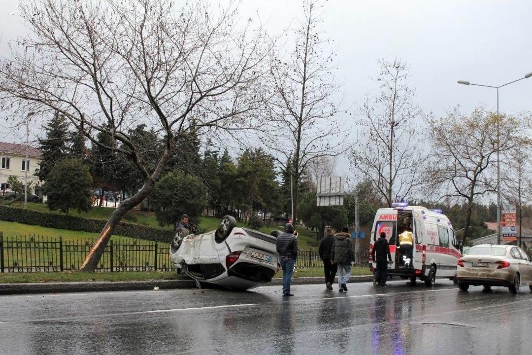 Takla Atan Ara&ccedil;tan Burnu Bile Kanamadan &Ccedil;ıktı