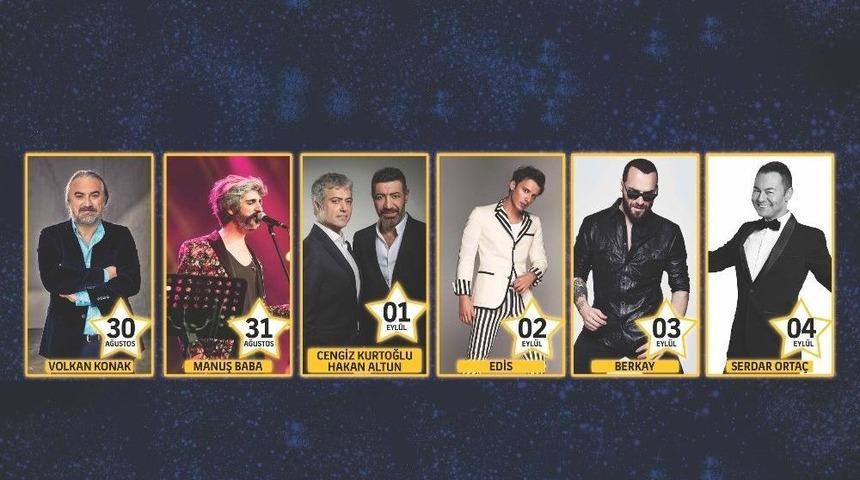 Müzikseverler Birbirinden Ünlü Sanatçıların Konserleriyle Müziğe Doyacak