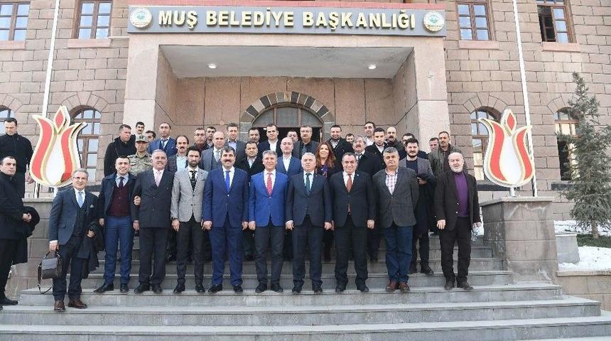 Kaymakam D&ouml;lek Ve İmsiad Heyetinden Başkan Asya&rsquo;ya Ziyaret