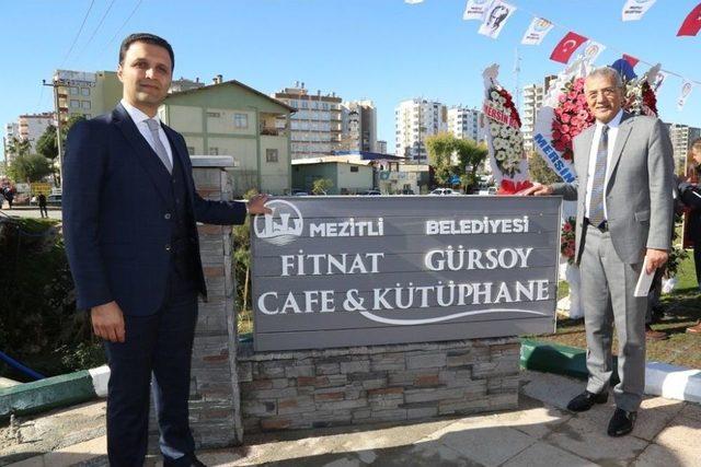 Mezitli’de Kafe Kütüphane Açıldı