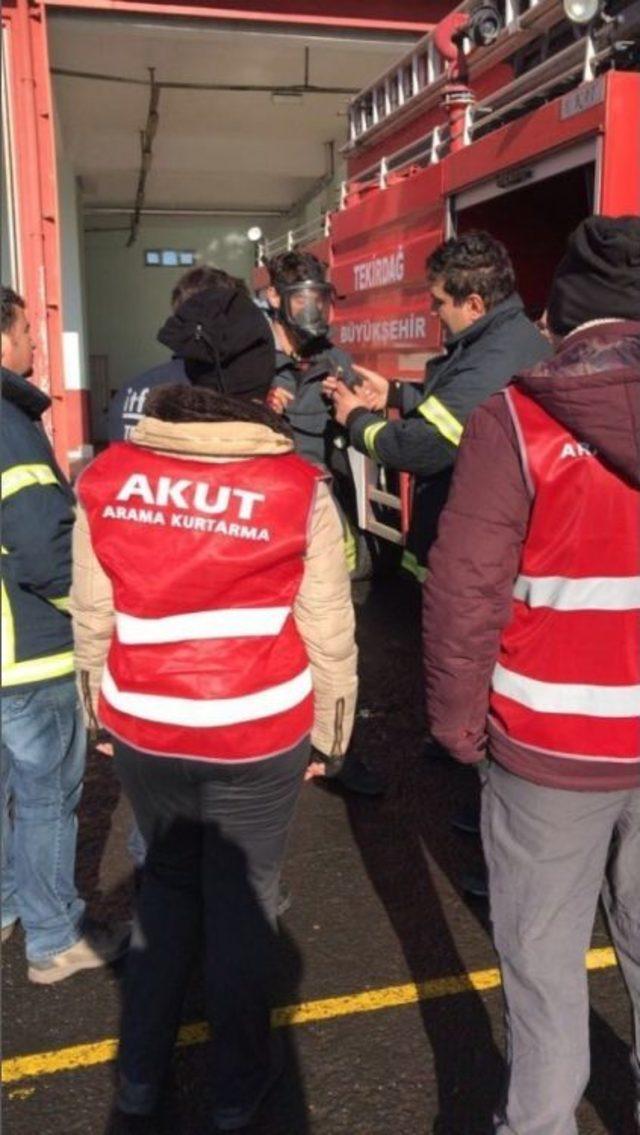 Akut Tekirdağ Ekibinden Gerçeğini Aratmayan Tatbikat