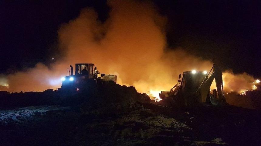 Manavgat&rsquo;ta &Ccedil;&ouml;pl&uuml;k Yangını