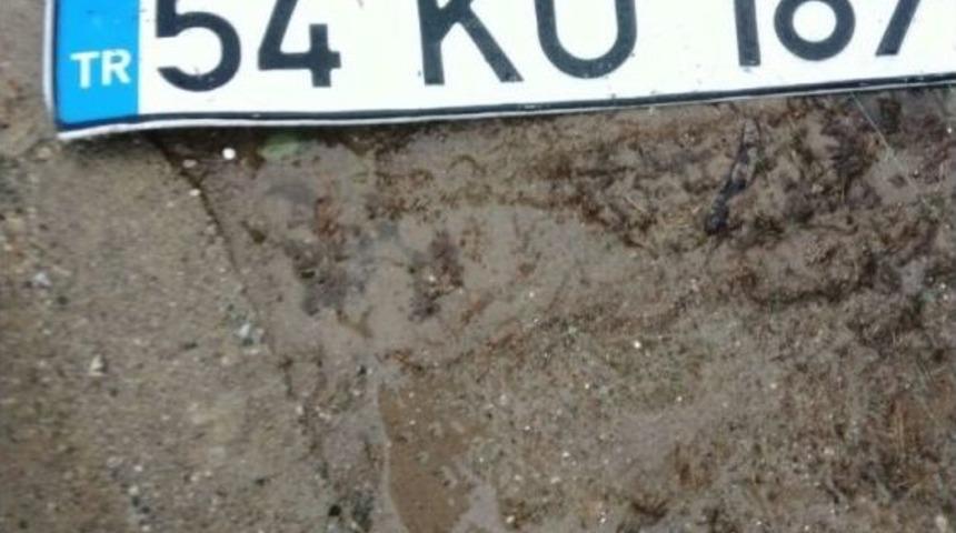 K&ouml;peğe &Ccedil;arpan S&uuml;r&uuml;c&uuml; Plakasını Olay Yerinde D&uuml;ş&uuml;r&uuml;p, Ka&ccedil;tı