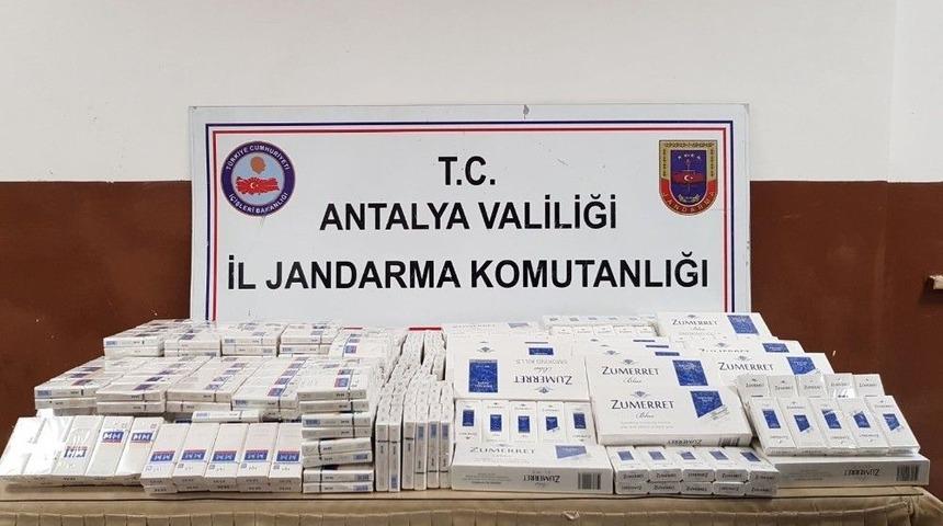 Antalya&rsquo;da Ka&ccedil;ak Sigara Operasyonu