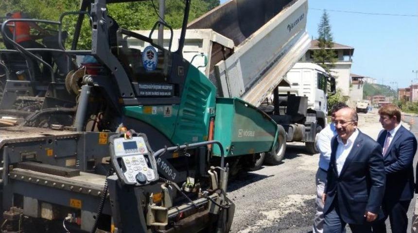 Trabzon&rsquo;da 2017 Yılında Yollara 298 Bin Ton Asfalt Serildi