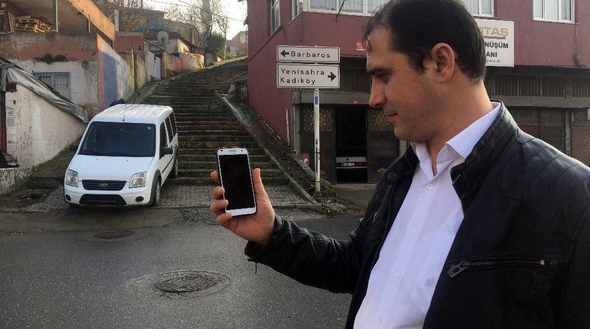 Merdivenlerden İnen Kamyoneti G&ouml;r&uuml;nt&uuml;leyen Vatandaş Yaşananları Anlattı