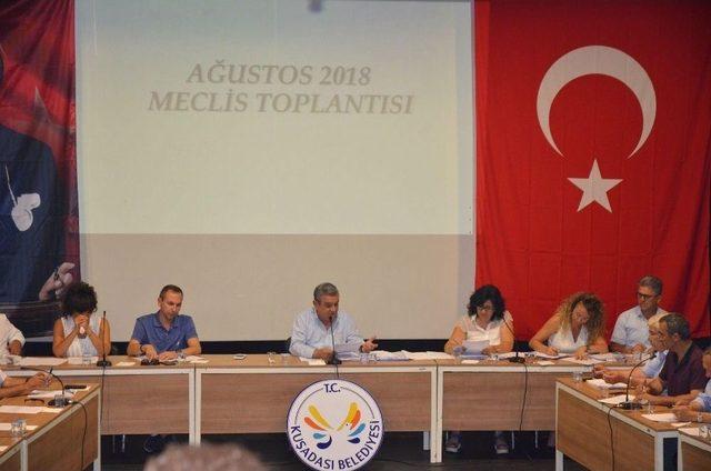 Kuşadası Belediye Meclisi Ağustos Ayı Olağan Toplantısı Yapıldı